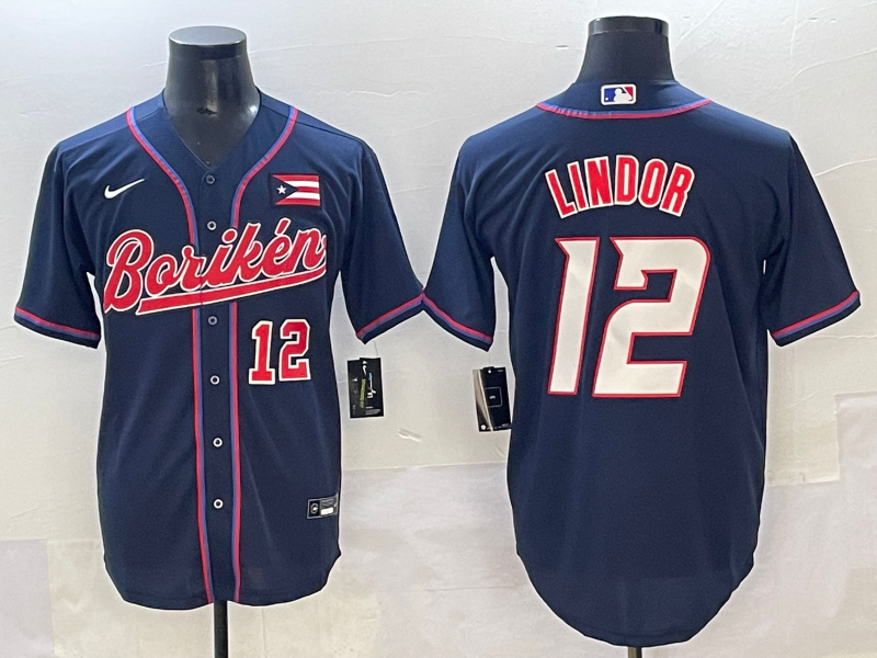 Men Houston Astros #12 Lindor blue MLB Nike 2025 jersey style  6